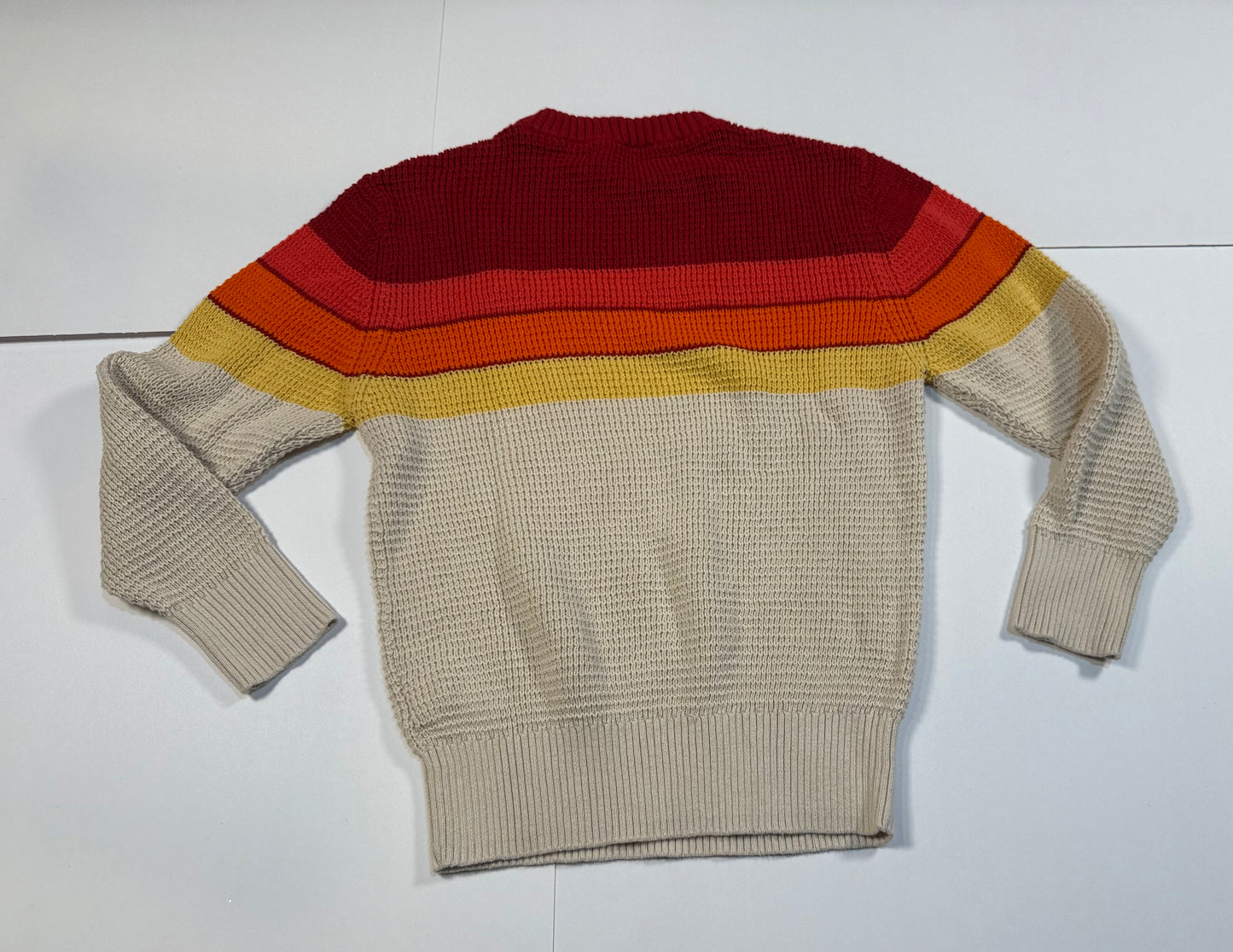 #180 Boys Small (6/7) Cat & Jack Red Striped Sweater