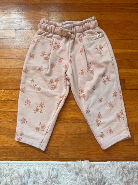 #127 Easy Peasy Floral Joggers Girls 2T