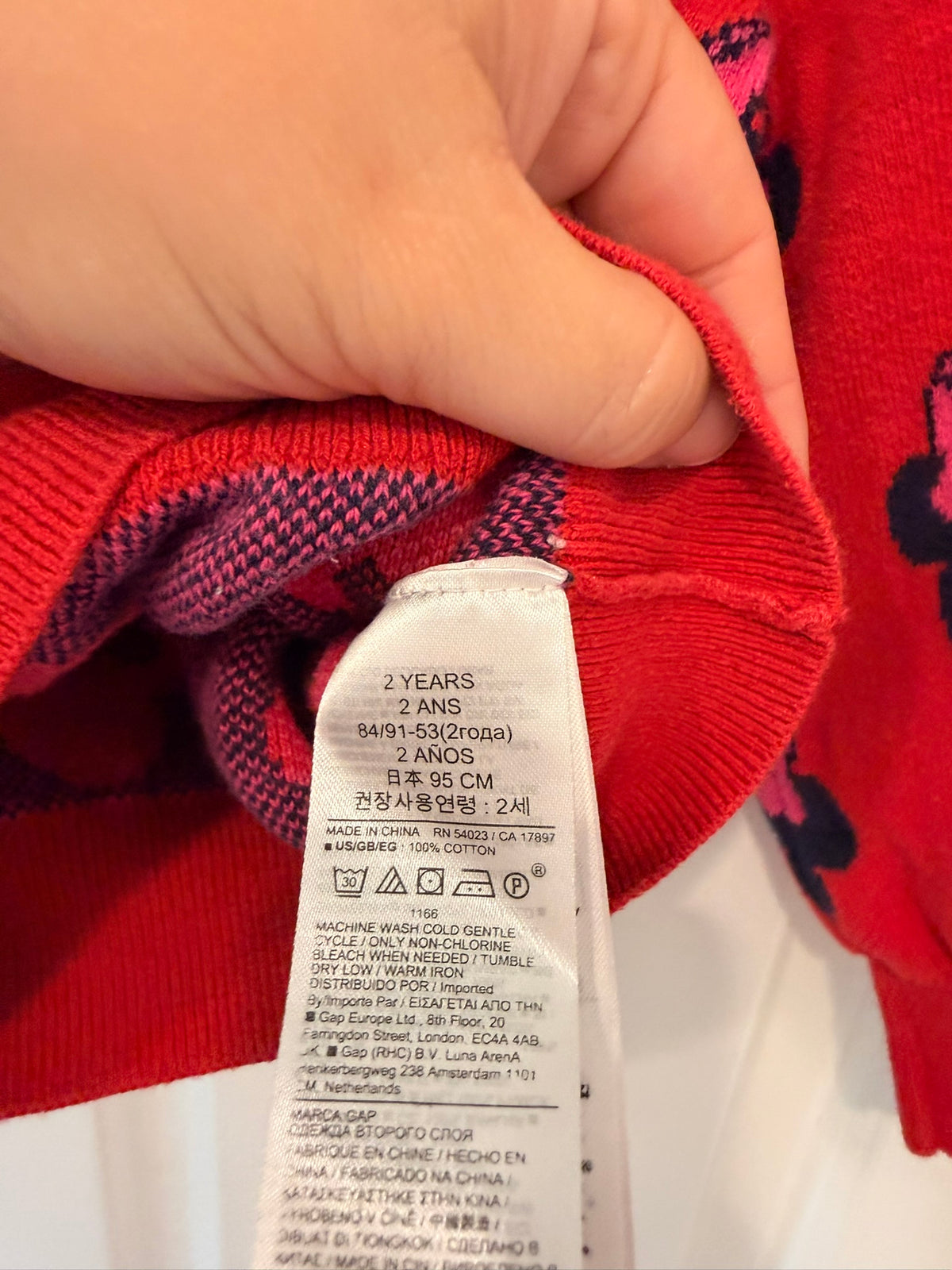 #85 Baby Gap x Disney Pair Minnie Mouse Sweaters, Girls 24m