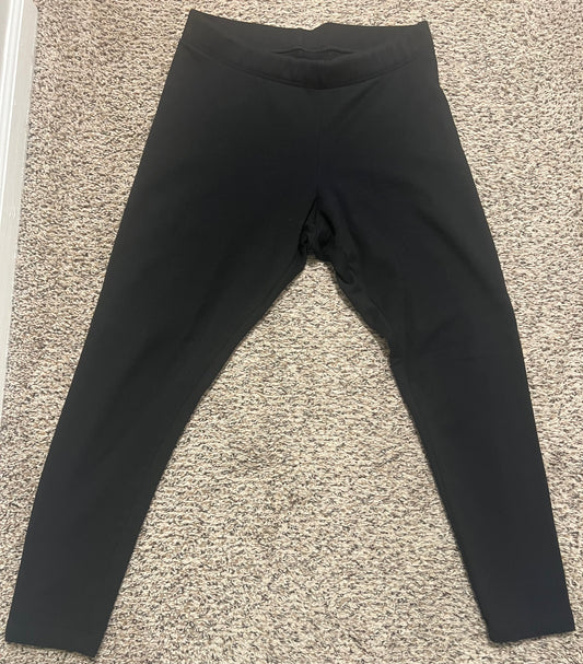 Seller #184 women’s large Old Navy Black fleece lined legging VGUC