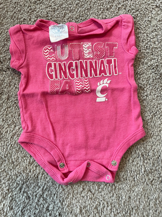 0-3 Mo - Rivalry Threads - Pink UC SS Onesie - PU 45236 Except Semiannual Sale