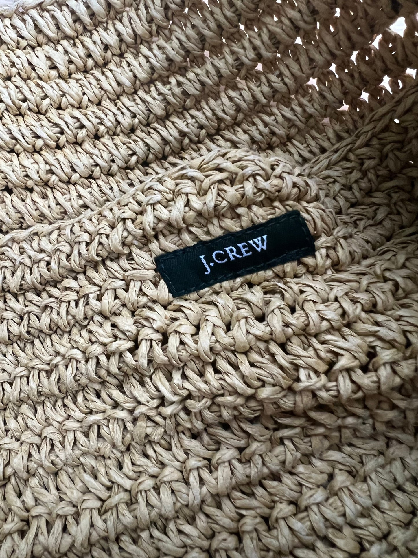 #41 Jcrew Straw Tote Beach Bag