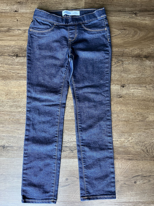 #124 EUC Old Navy Dark Wash Girls Jeans Size M 8