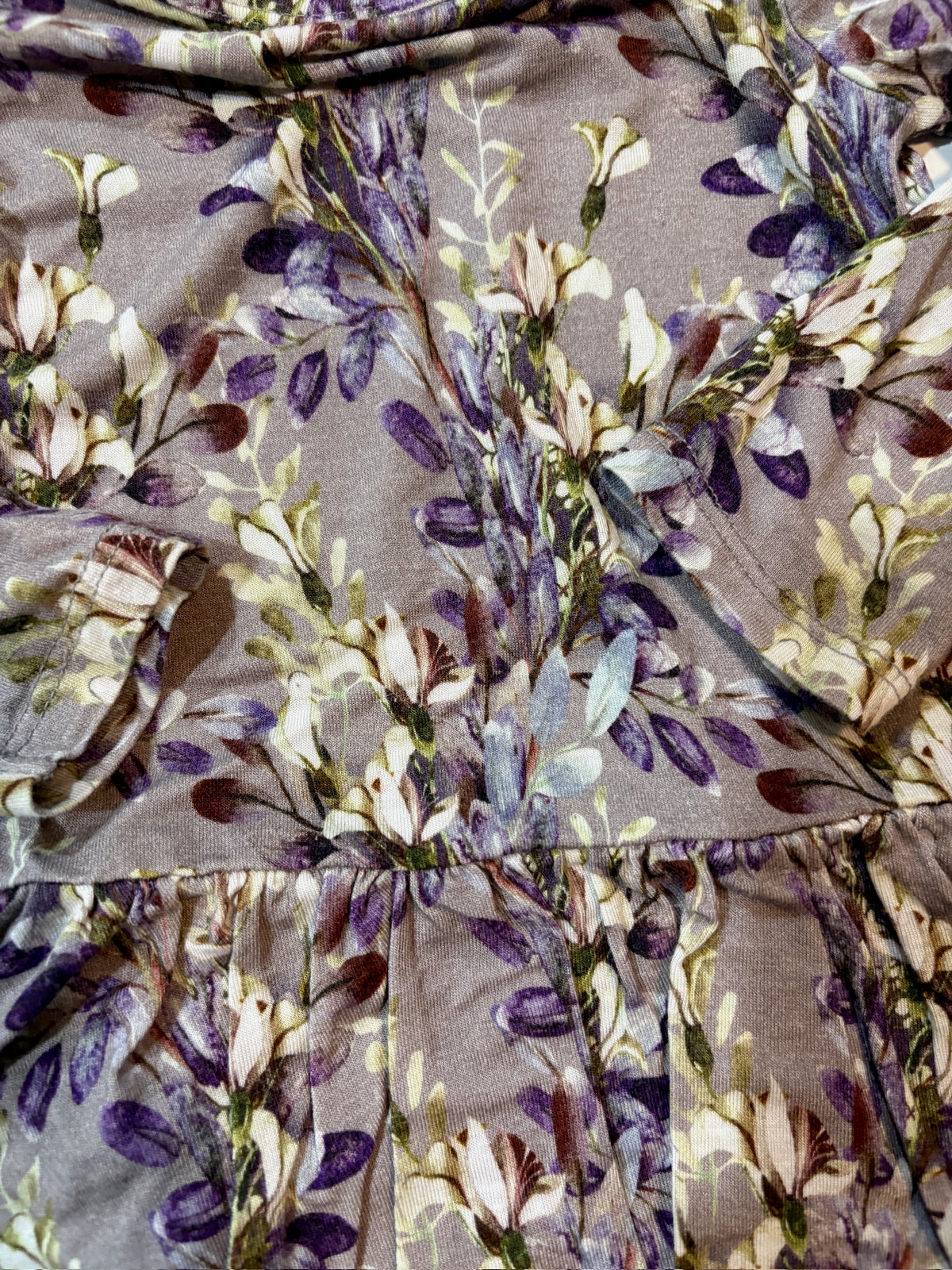 Seller #105 - Girls Size 6-12 Months Posh Peanut Floral Long Sleeve Twirl with Bodysuit VGUC