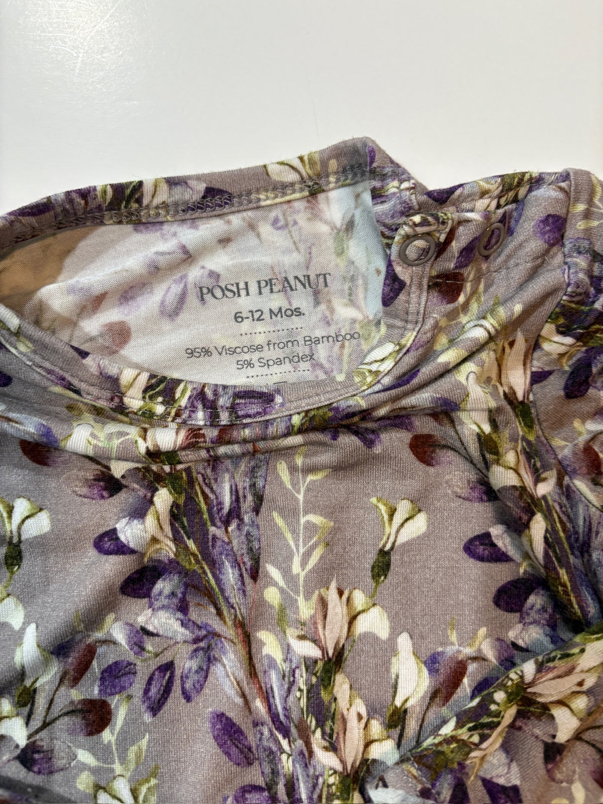 Seller #105 - Girls Size 6-12 Months Posh Peanut Floral Long Sleeve Twirl with Bodysuit VGUC