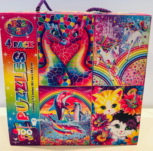#99- *Lisa Frank 4 Pack Puzzle Set