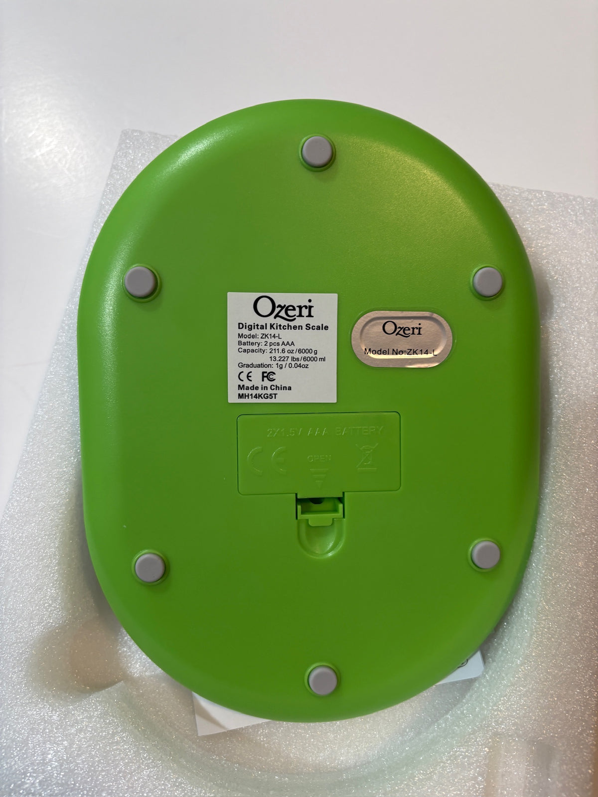 Seller #105 - Ozeri Kitchen Scale NEW - GREEN