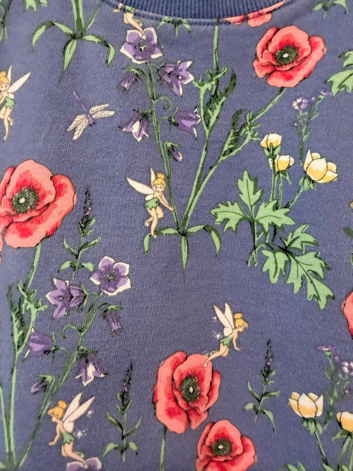 #85 Janie and Jack x Disney Tinkerbell Floral Sweater Pull Over, Girls 2T