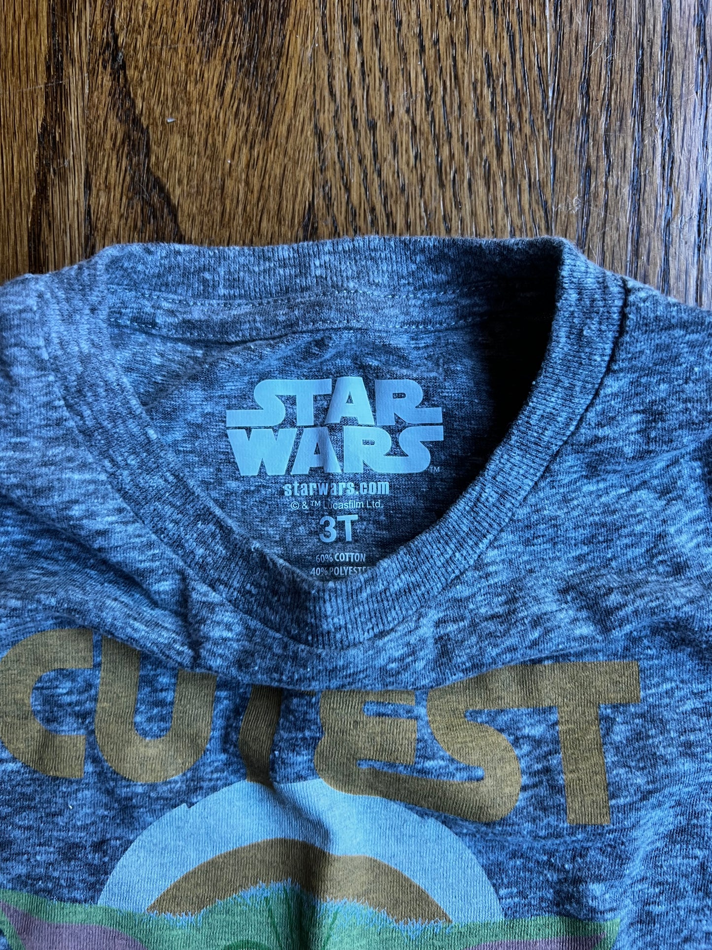 Seller #115 - Star Wars Boys / Gender Neutral 3T Grogu (Baby Yoda) Tee, VGUC