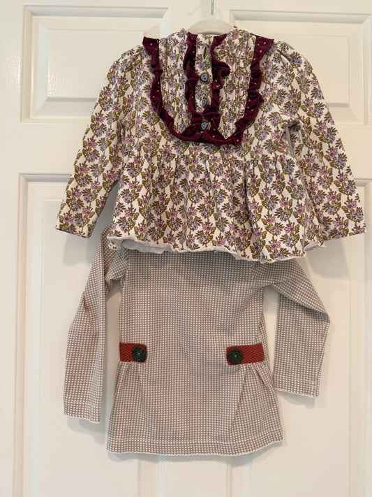 #85 Matilda Jane Long Sleeve Pair Shirts, Girls 12m