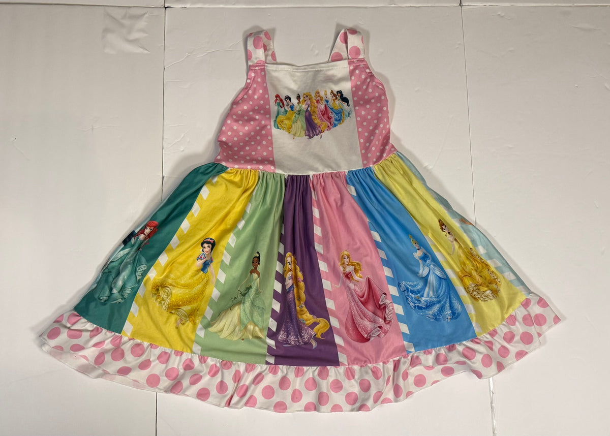 #141 Girls 5 No Brand Disney Princess Dress Perfect for a Disney Trip