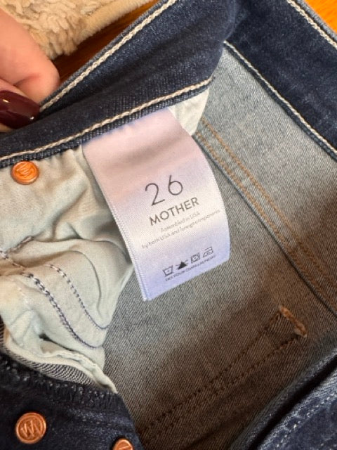 #127 MOTHER Stunner Ankle Fray Women's XS