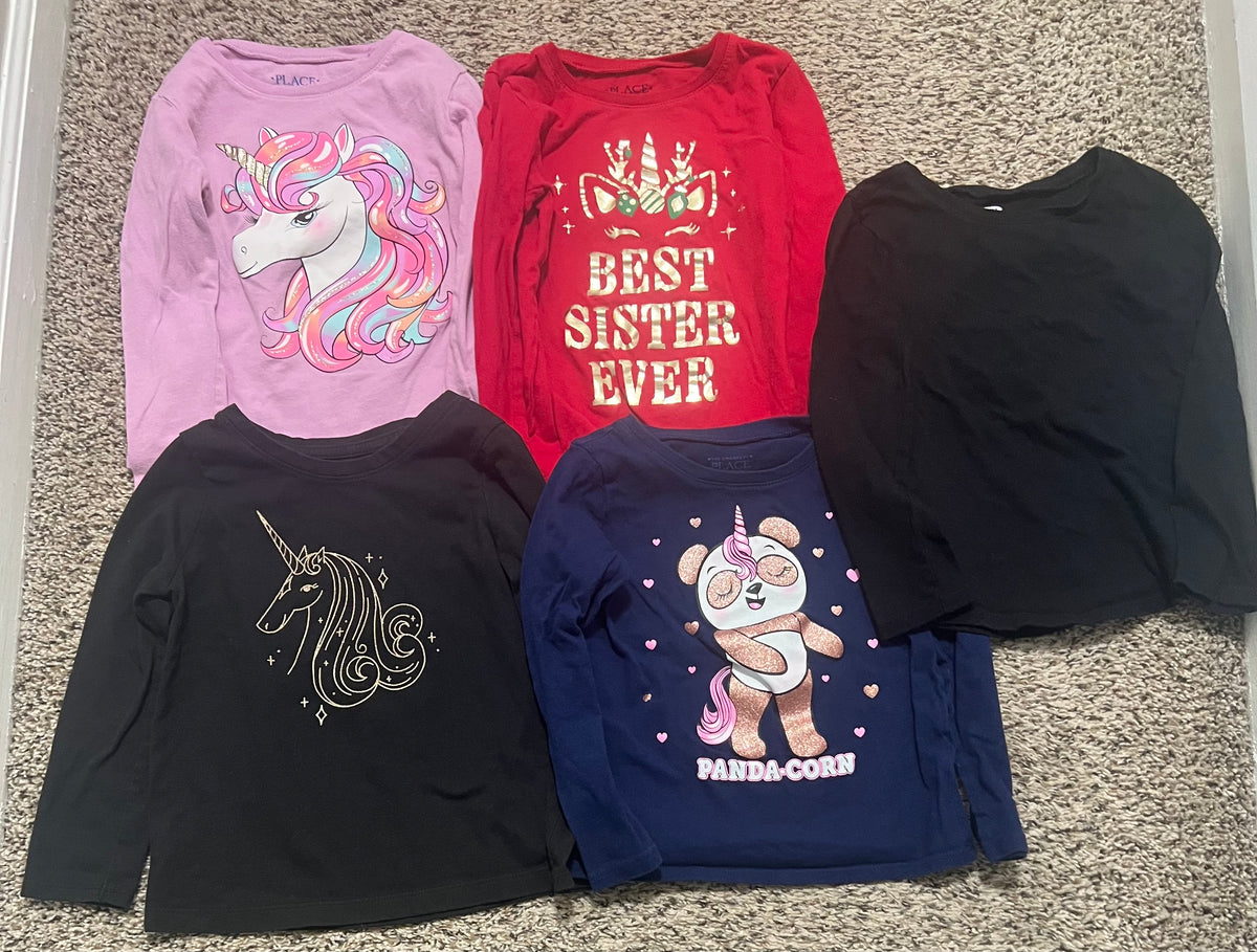 Seller #184 Girls 4T/4 set of shirts