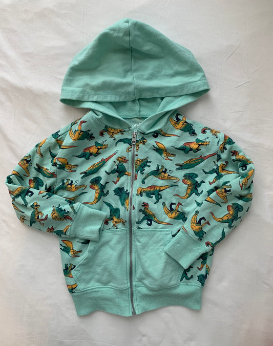 Seller #15 Boys 4 Dinosaur Zip-Up Sweatshirt