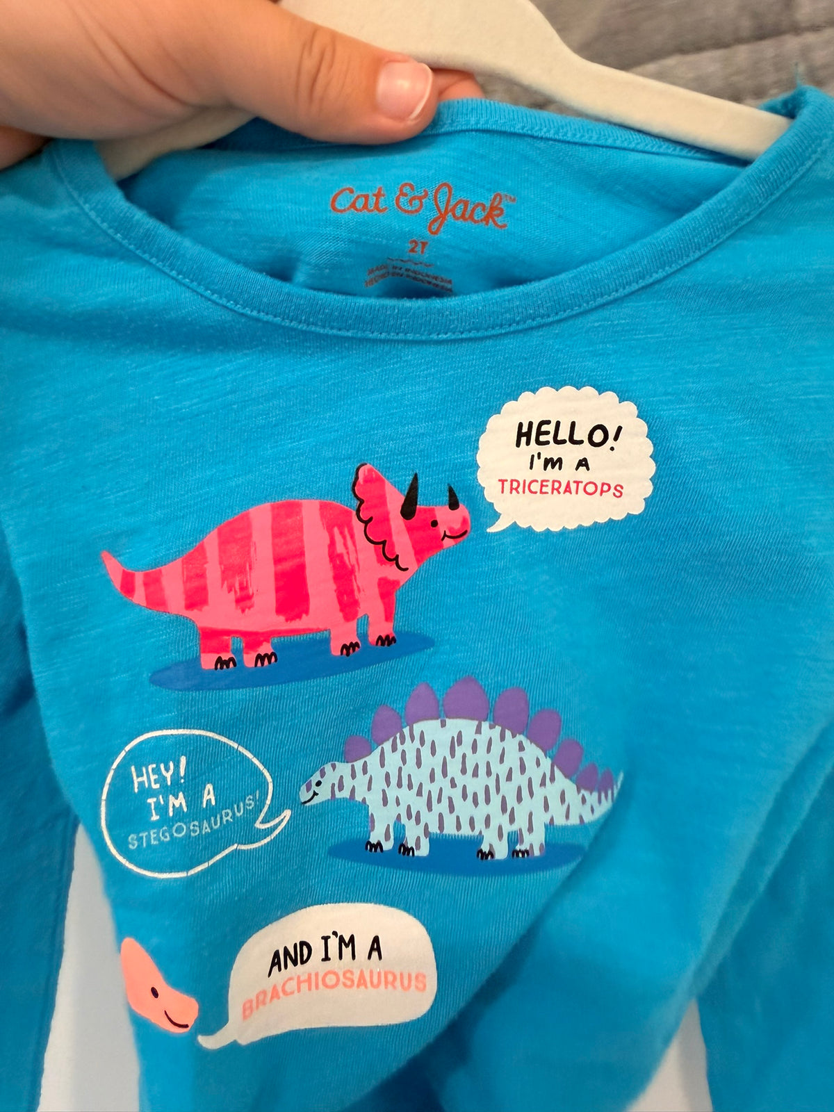 #85 Chaser Happy Sweatshirt and Dino Tshirt, Girls 2T
