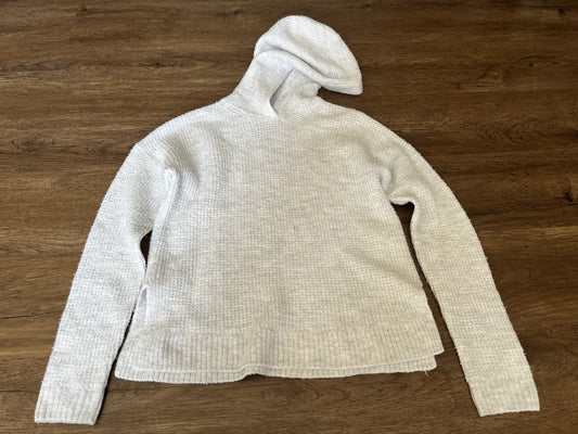 #124 Old Navy Light Gray Hooded Sweater Girls Size M 8