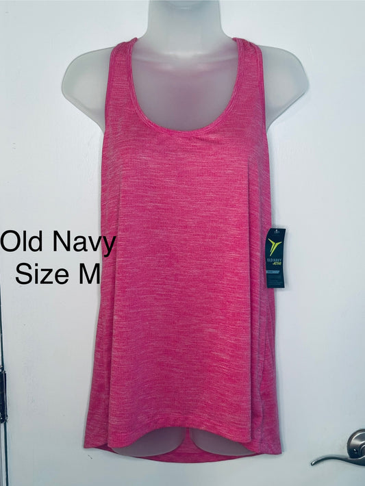#186 NWT Old Navy Pink Racerback Tank - Women's M