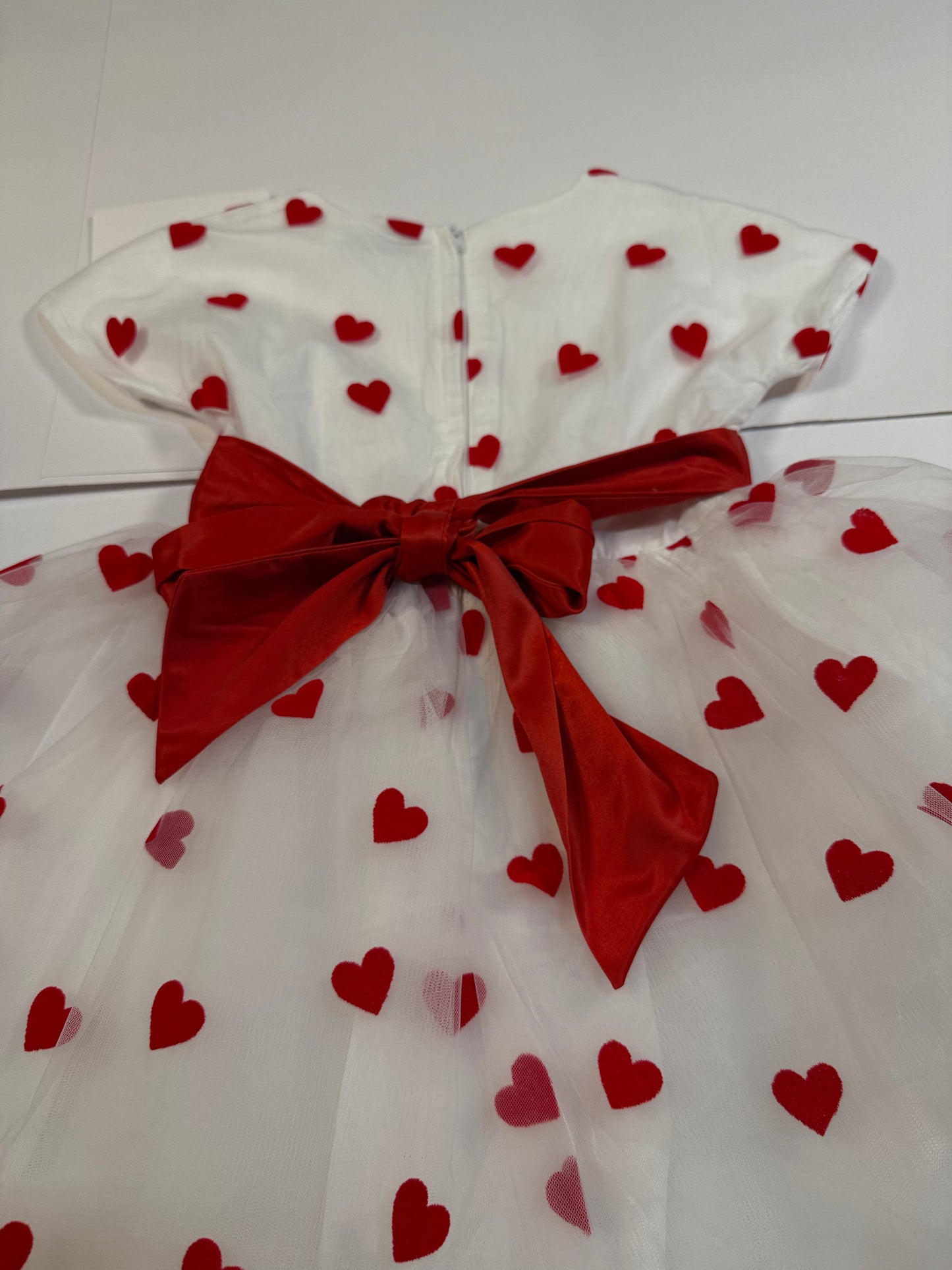 #180 Girls 5 NWT Only Little Once Velvet Heart Tulle Dress