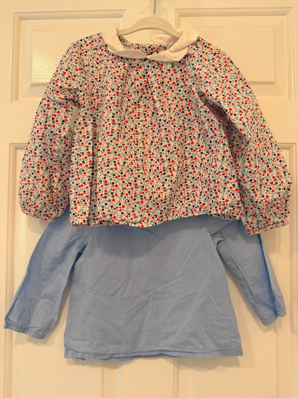 #85 Janie and Jack + Obaibi Blue Dress Shirts, Girls 18-24m
