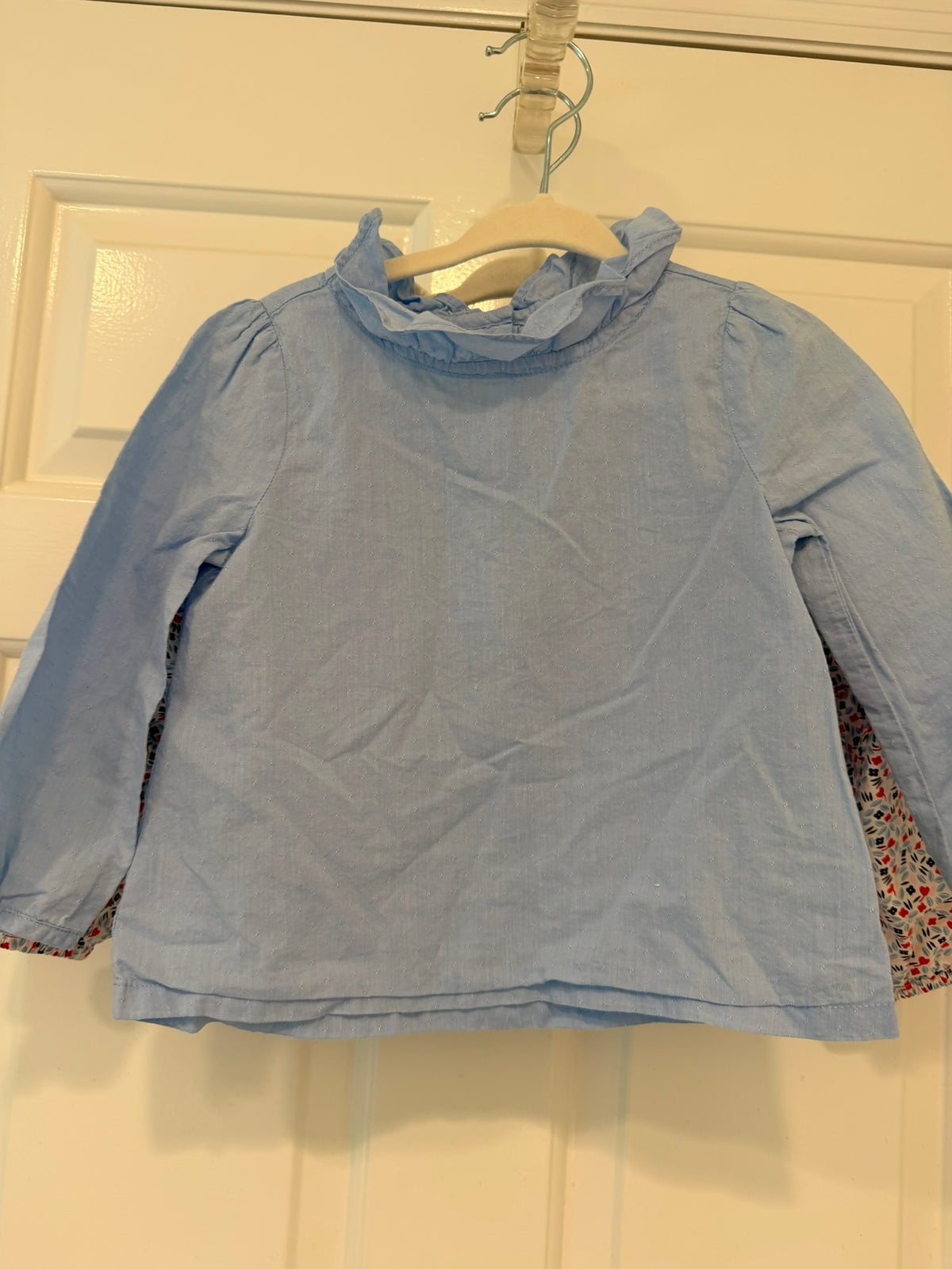 #85 Janie and Jack + Obaibi Blue Dress Shirts, Girls 18-24m