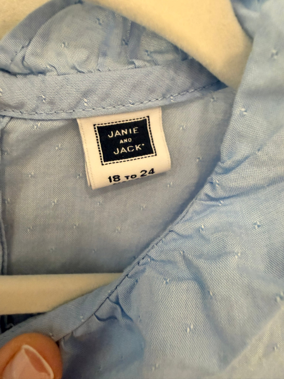 #85 Janie and Jack + Obaibi Blue Dress Shirts, Girls 18-24m