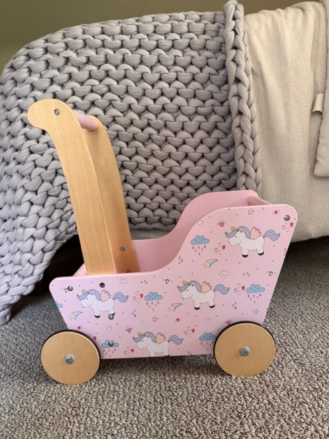 #127 Unicorn Wooden Push Walker