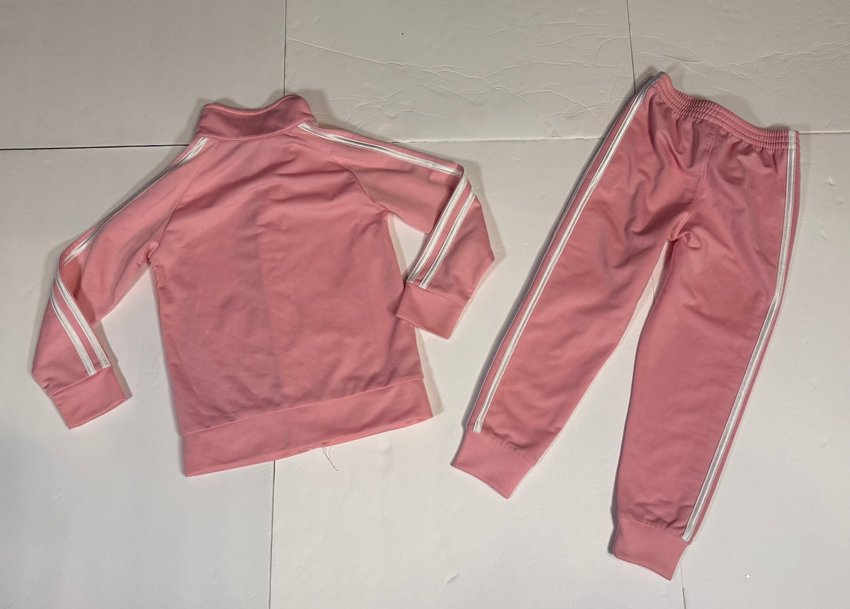 #141 Girls 5 Adidas Pink Track Suit