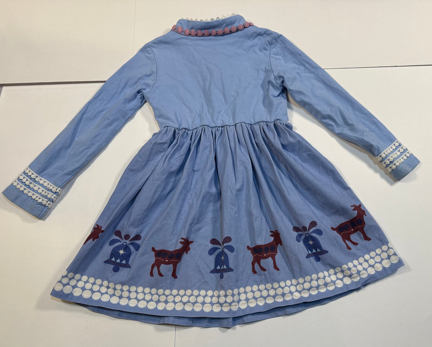 #180 Girls 5 Only Little Once Frozen Inspired Holiday Fever Dress(2 of 2 available)