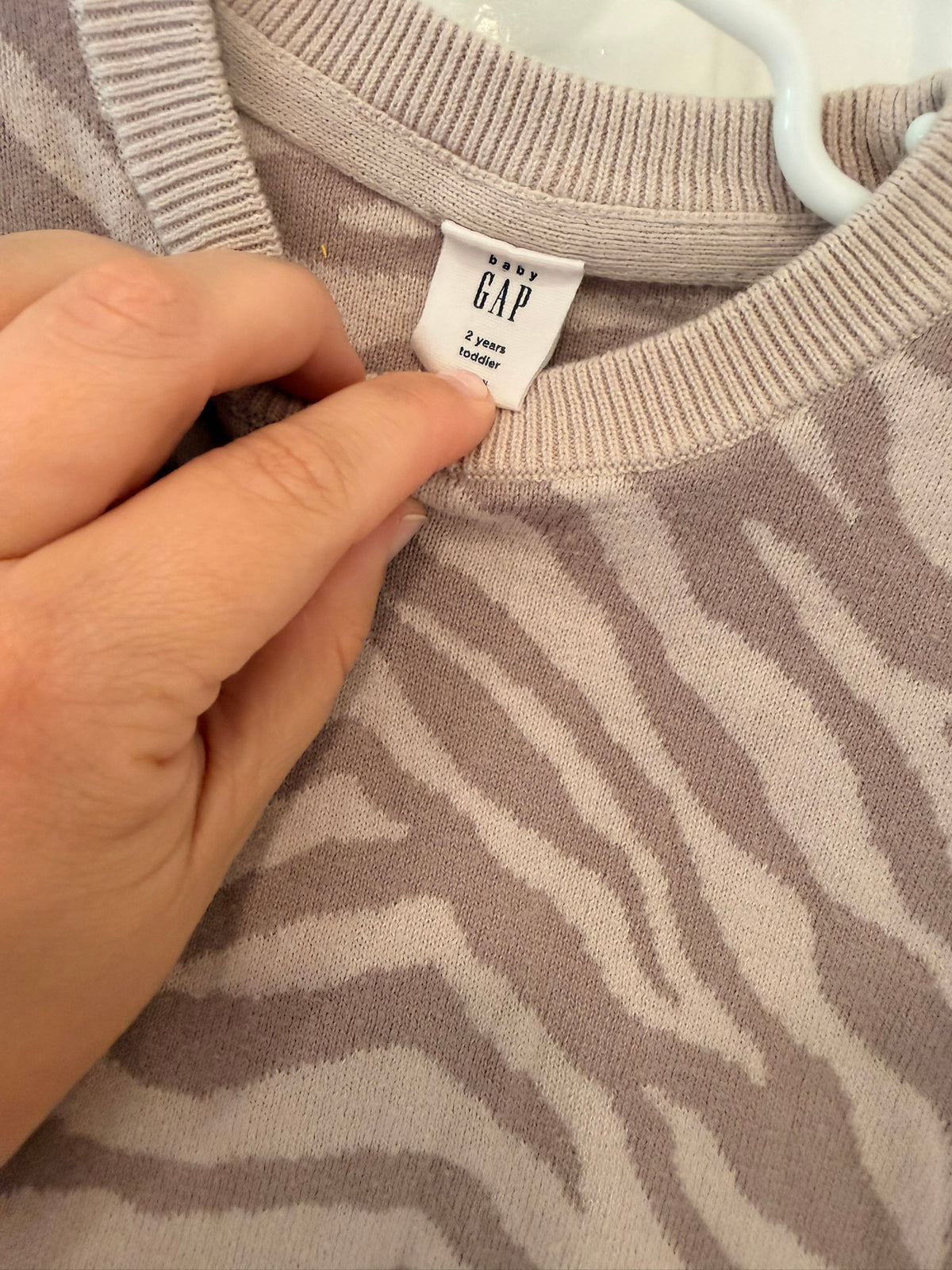#85 Baby Gap Mixed Lot of Neutrals Sweater Dress, Sweater and Flare Leggings, Girls 24m/2T