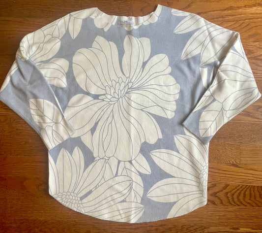 Seller #71 Blue Floral sweater women’s size small