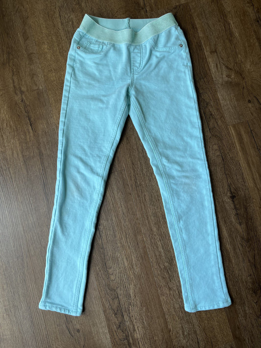 #124 Justice Light Blue Pants Girls Size 10
