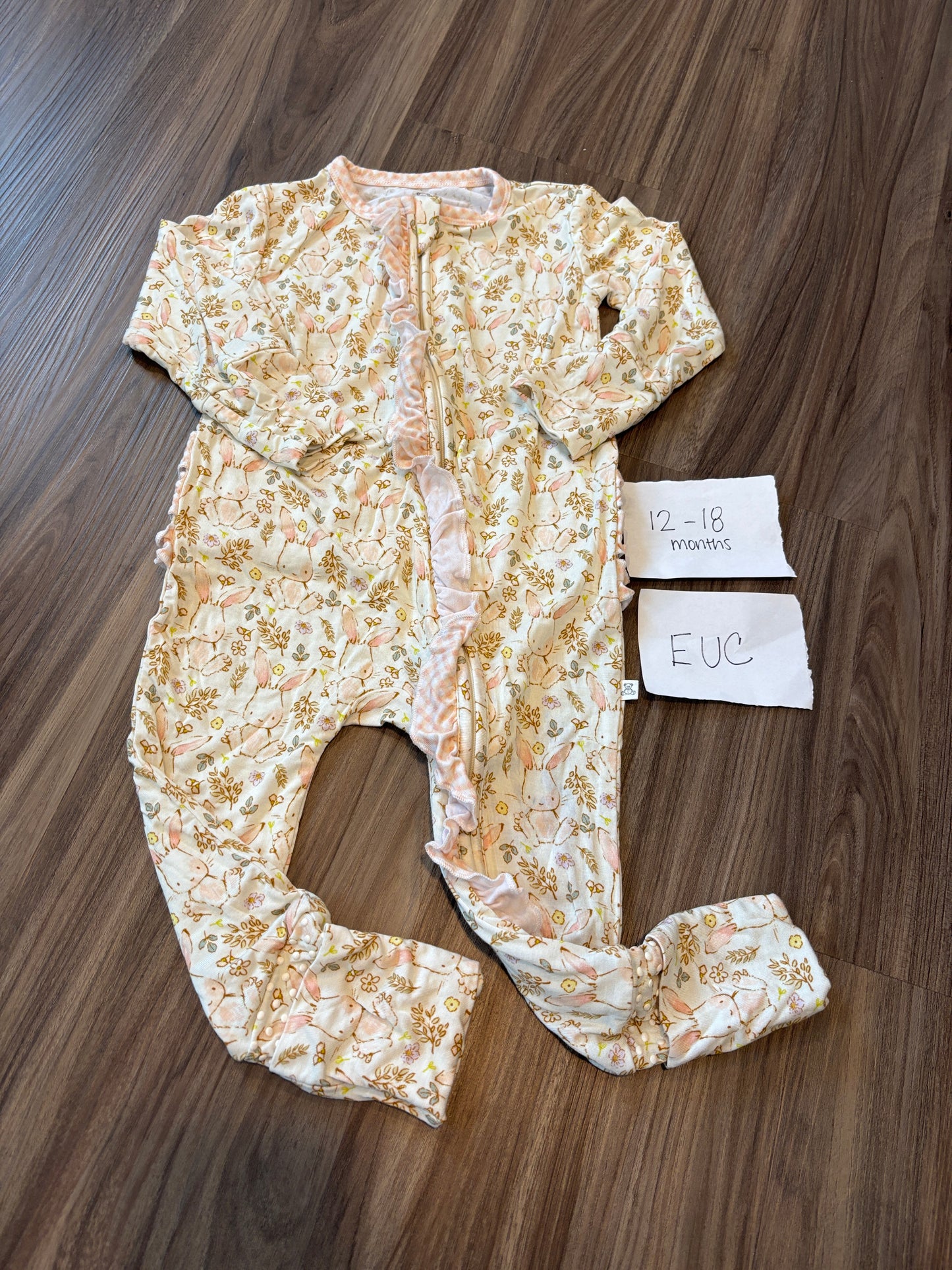 #138 - 12-18 Mo - EUC Charlie's Project - Boho Bunny (Easter) Zippy - PU 45236