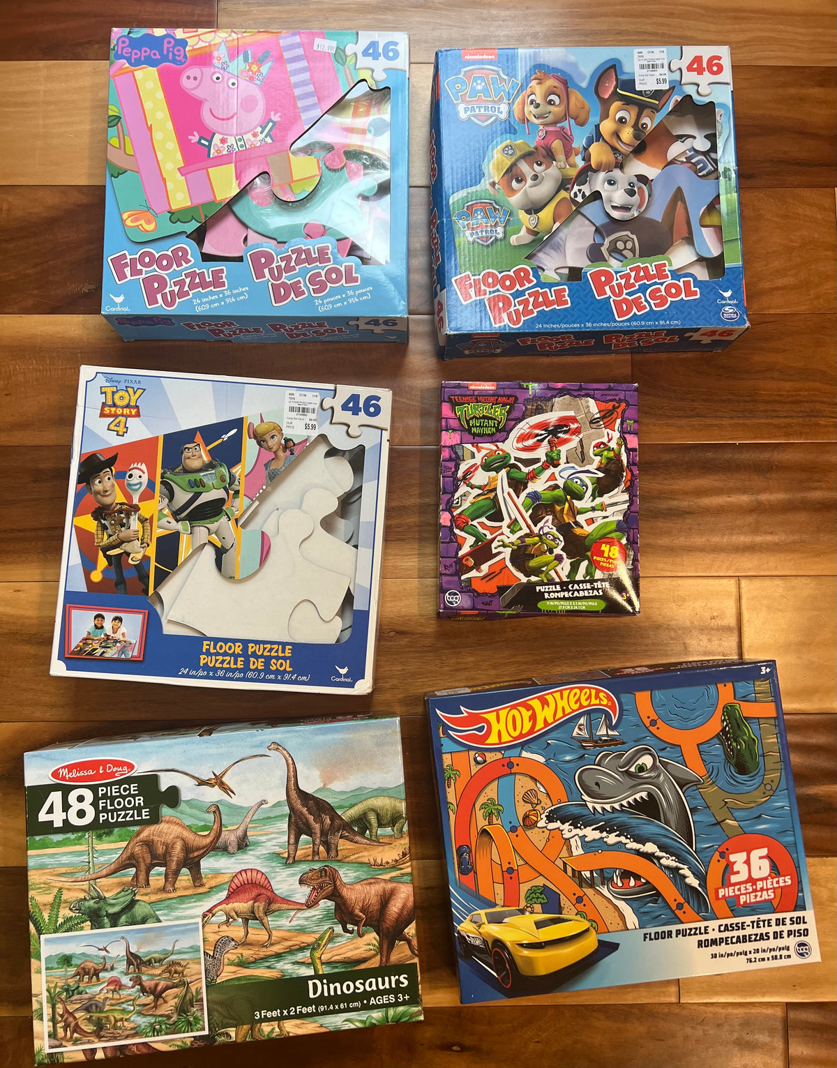 Seller #184 Girls Boys Floor Puzzles - 3T 4T 5T 4 5 6