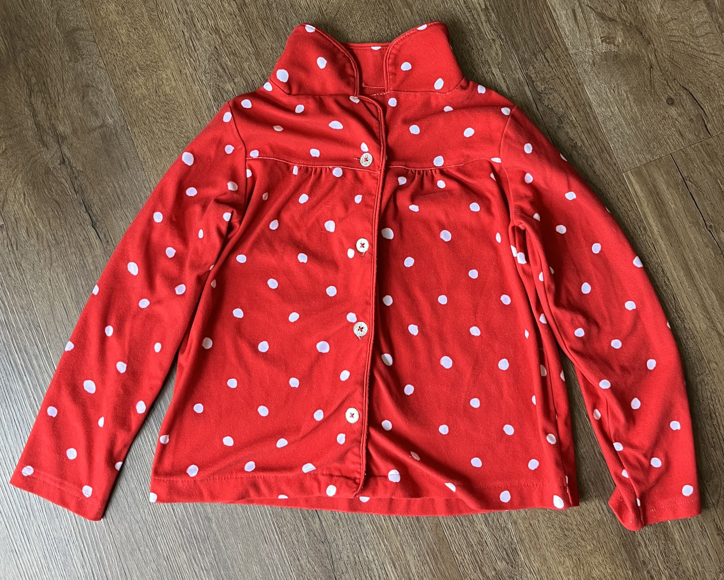 #124 Carters Red Polka Dot Pajamas Girls Size 7