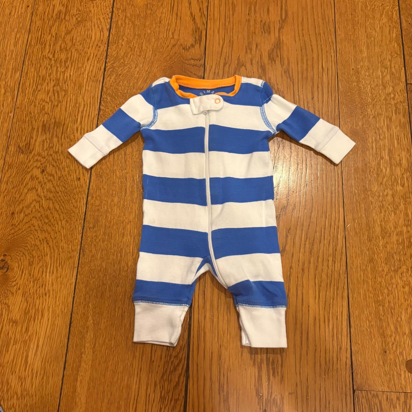 Seller 98 Boys Newborn Primary 100% Organic Cotton Zip Romper