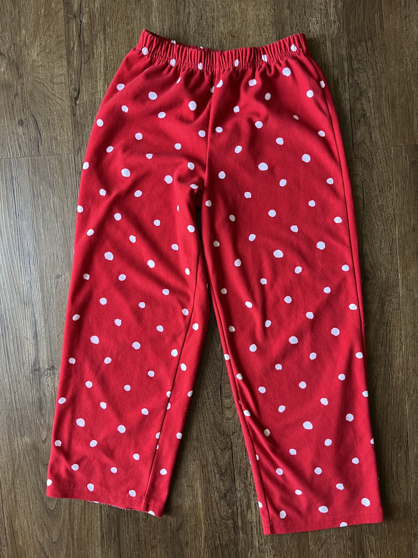 #124 Carters Red Polka Dot Pajamas Girls Size 7