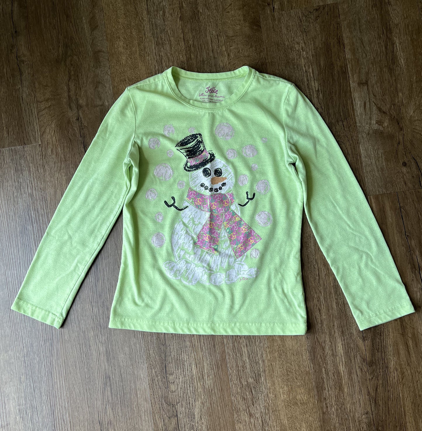 #124 3 PJ Sets - LOL, JoJo Siwa & Snowman Pajamas Girls Size M 8