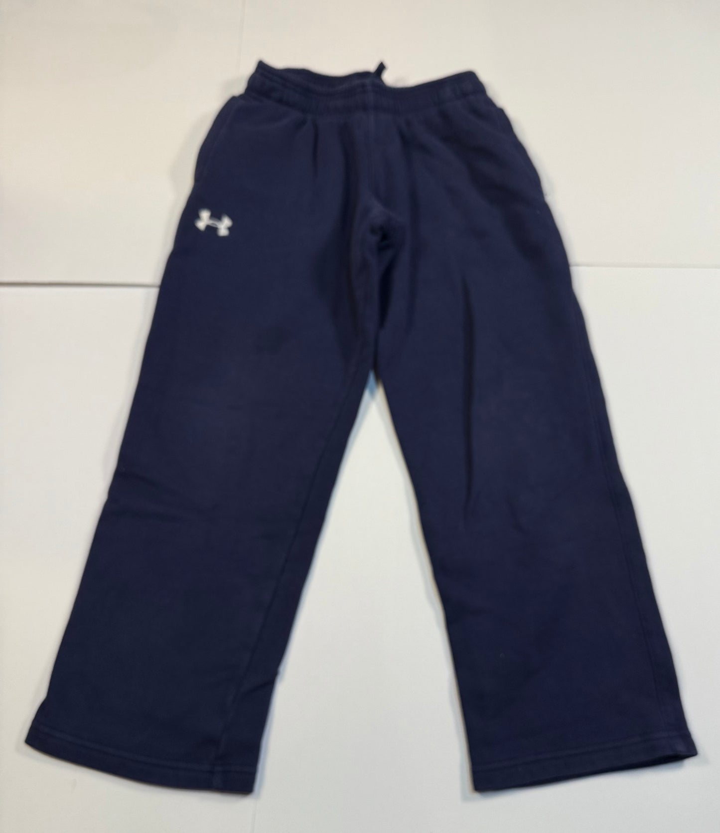 #180 Boys YSM 8 (Youth Small) Under Armour Navy Blue Fleece Hoodie Set