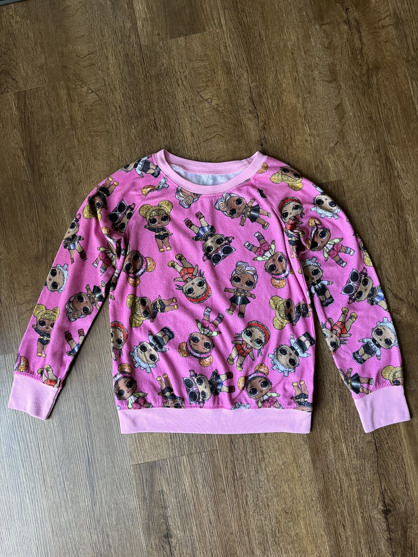 #124 3 PJ Sets - LOL, JoJo Siwa & Snowman Pajamas Girls Size M 8