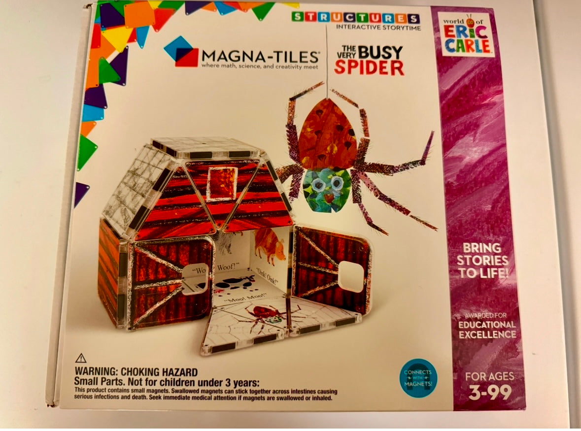 Magna tiles the very busy spider set. Like new