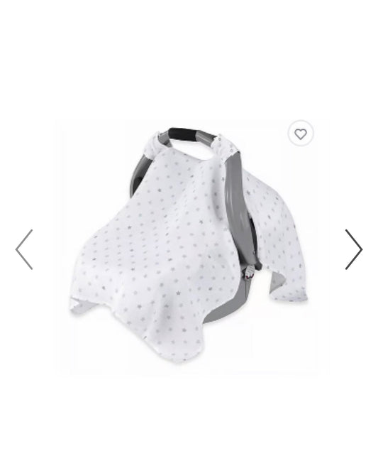 Seller #195 - Aden + Anais Star Print Muslin Car Seat Canopy