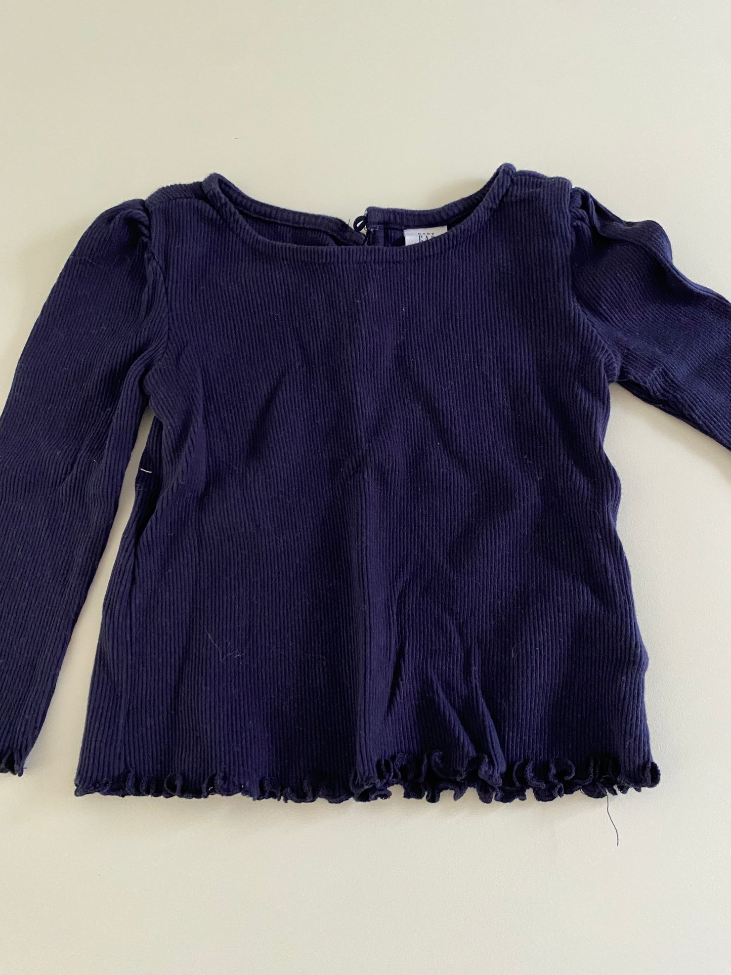 #84B- Girls 12-18M, long sleeved shirt bundle, GUC