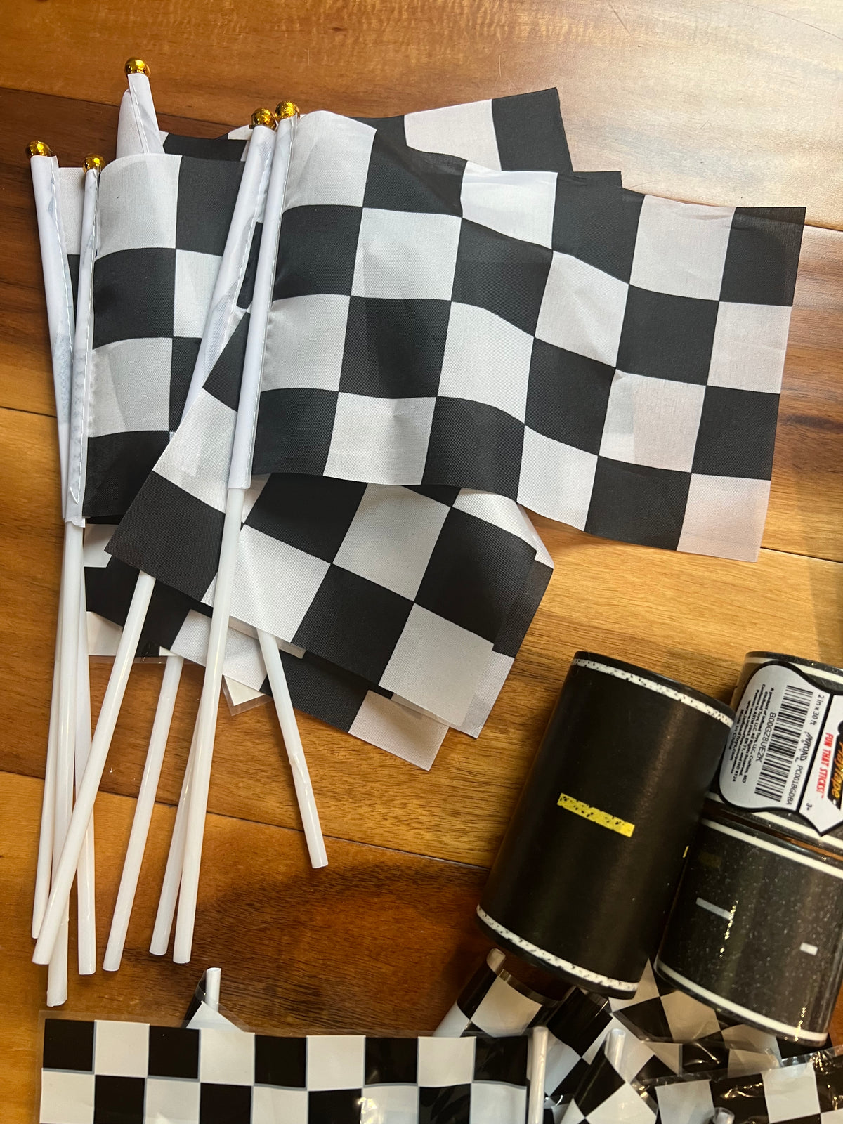 Seller #184 Boys Girls Racing Birthday Decoration