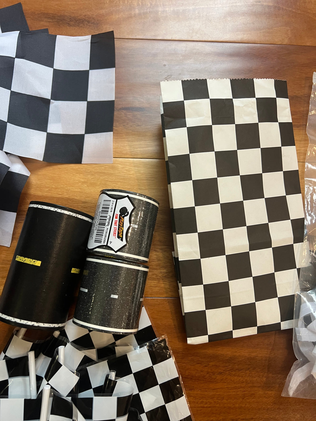Seller #184 Boys Girls Racing Birthday Decoration