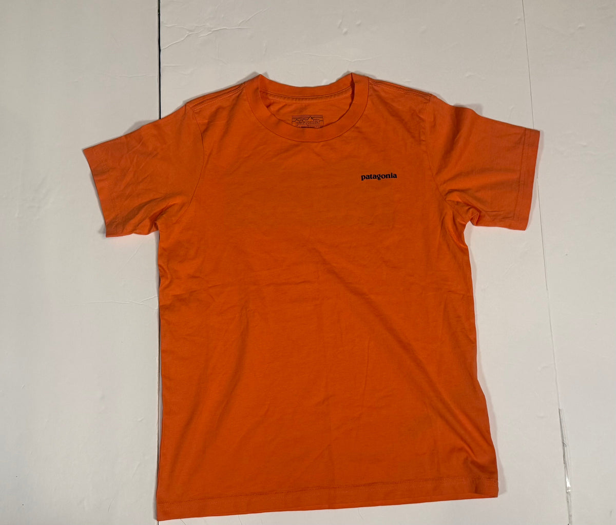 #141 Boys Medium 10 NWOT Orange Patagonia Cotton Orange Shirt