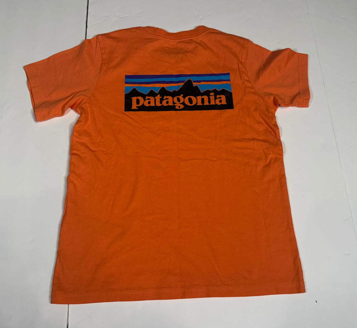 #141 Boys Medium 10 NWOT Orange Patagonia Cotton Orange Shirt