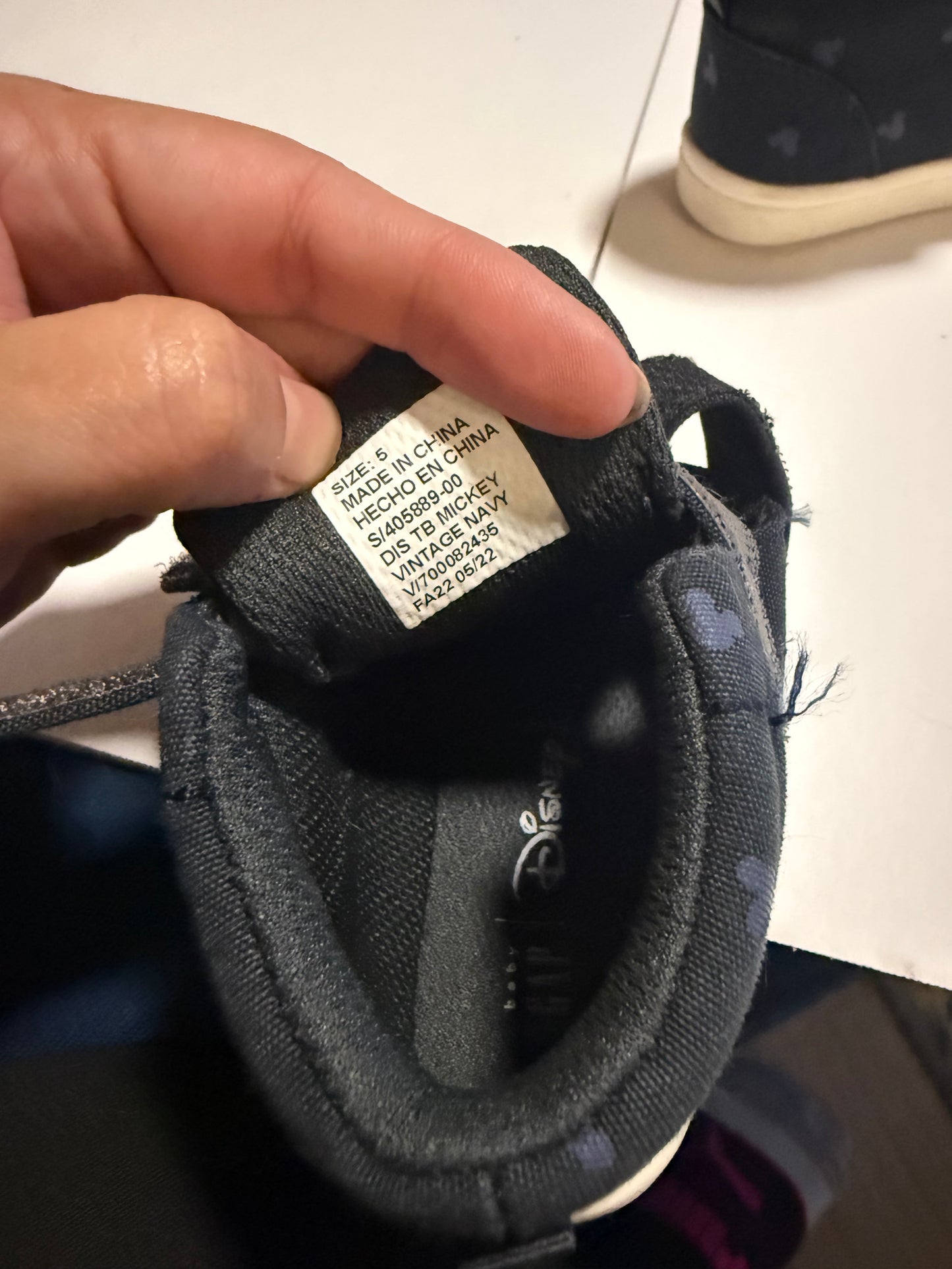 Seller #2 - Gap Mickey Mouse Shoes - Size 5