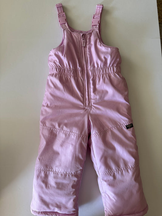 # 92 girls 3 t snow bibs purple lilac