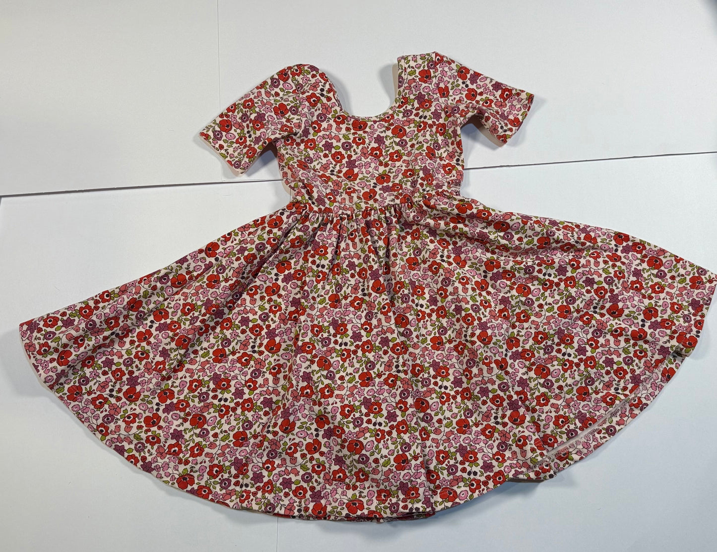 #180 Girls 5 Alice & Ames Floral Twirl Dress