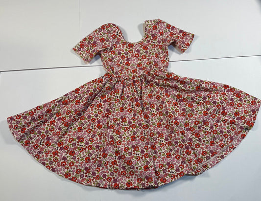 #180 Girls 5 Alice & Ames Floral Twirl Dress
